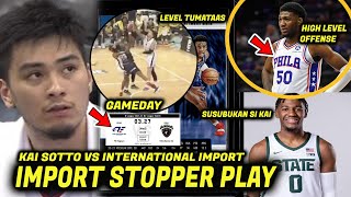 Import stopper Kai Sotto Depensa kontra import angat Defense Block Fans napasigaw Kai vs nba [upl. by Ellora]