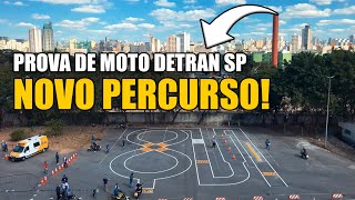 Prova de moto Detran São Paulo  NOVO PERCURSO [upl. by Maurice]