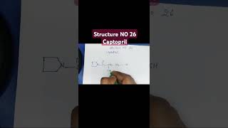 Structure of Captopril [upl. by Notniuqal]