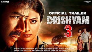 Drishyam 3  Official Trailer  Ajay Devgn  Tabu Shriya SaranAkshaye Khanna Ishita Dutta Updates [upl. by Carmella]