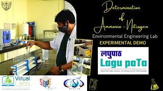 Determination of Ammonia  Nitrogen  लघुपाठ  Lagu paTa  Experimental Demo [upl. by Yonatan94]