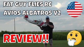 AVIOS ALBATROSS V2 FLYING BOAT REVIEW by Fat Guy Flies RC [upl. by Adnilem]