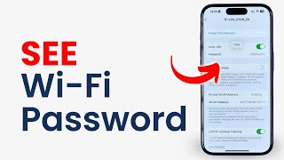 How to See WiFi Password on iPhone [upl. by Latihs]