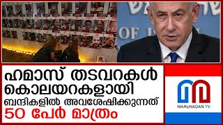 ഹമാസ് തടവിലുളള ഭൂരിഭാഗം ബന്ദികളും മരിച്ചെന്ന് സൂചന I 50 hostages Gaza [upl. by Gnoy]