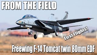 Flight of the Flir Cat  Freewing F14 Tomcat Twin 80mm EDF First Flights [upl. by Gavini]