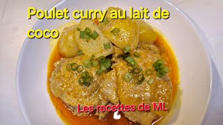 197 Poulet curry au lait de coco  Cà ri gà [upl. by Einna338]