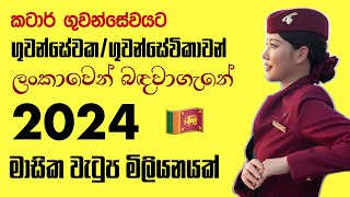 2024 ගුවන්සේවකගුවන්සේවිකාවන් බඳවාගැනීම [upl. by Fedirko]