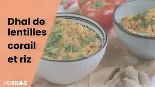 Une recette vegan de dhal de lentilles corail et riz [upl. by Ynez]