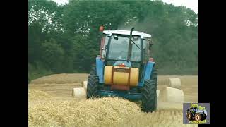 FORD 7740 AND NEW HOLLAND 648 BALER AND FORD 7840 AND NEW HOLLAND 654 BALER [upl. by Eltsirk]