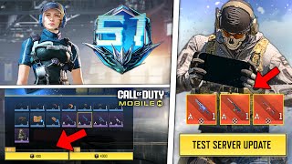 NEW COD Mobile Test Server Update New Rank Reward Character  Free Skin Bug amp more CODM 2024 [upl. by Nivri]