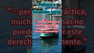 Política y situación social 6 Ideal y realidad  ¿Cuál eres tú politica social ideal realidad [upl. by Eiuqram]