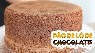 PÃƒO DE LÃ“ DE CHOCOLATE SEM FERMENTO 109 Receitas de Pai [upl. by Pardo]