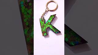 Alphabet 💓K💓 S💓R💓A💓R💓 resin keychain resin keychain alphabet letters bts 3d new viralvideo [upl. by Aneehsor]