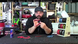 51 Harbor Freight Review  Doyle  HeavyDuty Wire Stripper and Cutter  Item 56266 [upl. by Imot515]