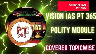 Part 1  Vision IAS PT 365  Polity Module  upsc cse 2024 [upl. by Eresed]