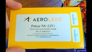 AeroLEDs Pulsar NS NavStrobe Wingtip Light Combo  Grumman Style [upl. by Narcissus]