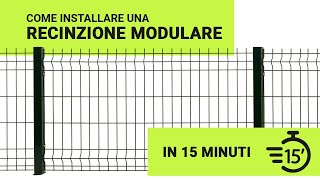 Installa la tua Recinzione Modulare in 15 minuti [upl. by Ariaic]