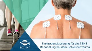 Schleudertrauma  Elektrodenplatzierung für TENS  axion [upl. by Dunlavy]