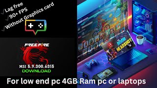 HOW TO DOWNLOAD amp INSTALL MSI APP PLAYER 59300 IN PC OR LAPTOP  FOR LOW END DEVICES FOR 4GB RAM [upl. by Nodlehs]