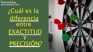 Diferencia entre EXACTITUD y PRECISIÓN [upl. by Cleve]