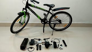 Powerfull electric kit installation in cycle [upl. by Kryska889]