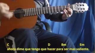 Cómo Tocar Valiente  Tutorial Guitarra HD  Koko [upl. by Amory]