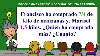 Problema resuelto de expresión decimal de una fracción [upl. by Fleisher]