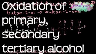 Oxidation of primary secondary and tertiary alcohol  Revision for ALevel Chemistry [upl. by Keene]