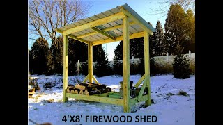 Firewood Shed How to Build [upl. by Ediva]