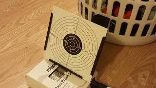 SMK CP1 co2 pistol 22 cal 5 shot group at 25 feet [upl. by Gnov]