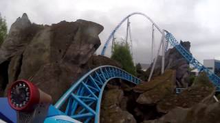 Blue Fire  Europa Park 2017  onride  GFcoaster [upl. by Akoyn]