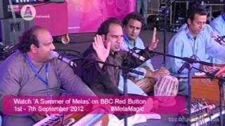 Faryad Ali amp Imran Ali Qawwals Live at London Mela 2012 [upl. by Ikik]