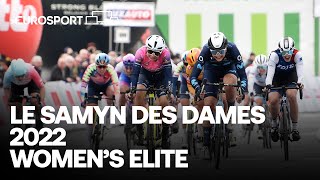 Really powerful spring Emma Norsgaard seals a GREAT win  2022 Le Samyn des Dames  Eurosport [upl. by Enialedam]