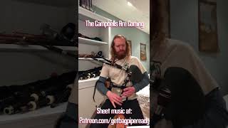 The Campbells Are Coming Key of A on Scottish Smallpipes Bagpipe Sheet Music Available bagpipes [upl. by Ransome478]