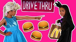 BURGERS STOLEN FROM MCDONALDS DRIVE THRU  Princess In Real Life  Kiddyzuzaa  Magic Food [upl. by Fayette]