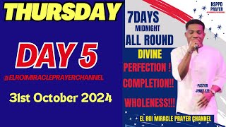 THURSDAY DAY 5  7 DAYS MIDNIGHT OF DIVINE PERFECTION COMPLETION amp WHOLENESS  PASTOR JERRY EZE [upl. by Froma]