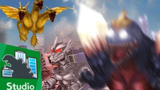 Godzilla Battle Line Studio Mode  Ranked Matches with King Ghidorah and Spacegodzilla [upl. by Enaoj583]