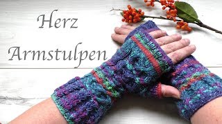 Teil 3 Der Daumenkeil  Armstulpen stricken [upl. by Askari]