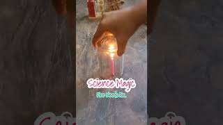 Glass and candles experiment  Science projects for kids  Science magic shorts videos [upl. by Relyhs471]