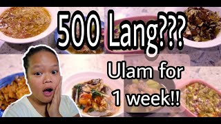 500 PESO BUDGET MEAL FOR 1 WEEK 😱😱  GIVEAWAY [upl. by Etnwahs106]