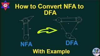 Convert NFA to DFA with example in Nepali How to convert [upl. by Imij]