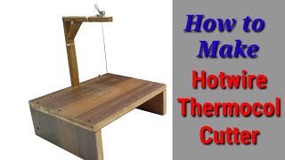 How to make Hot Wire Cutter How to make Thermocol cutter Nichrome Wire [upl. by Nnaarat108]