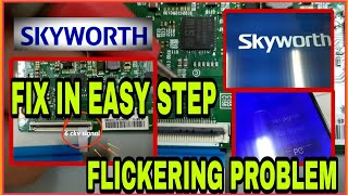 SKYWORTH 50quot LED TV FLICKERING PROBLEM FIX BY BLOCKING CKVS SIGNAL Paper Method [upl. by Sall]