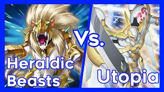 YuGiOh Master Duel Heraldic Beast Deck vs Utopia Deck [upl. by Jyoti457]