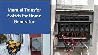 Manual Transfer Switch for Home Generator Install Reliance Controls [upl. by Elspeth196]