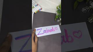 Calligraphy Art The Beauty of Zainab [upl. by Aikim]