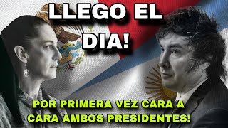 POR PRIMERA VEZ CARA A CARA CLAUDIA SHEINBAUM Y MILEI PODRA MÉXICO Y ARGENTINA TRABAJAR JUNTOS [upl. by Dubenko231]