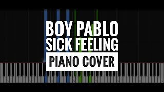 Boy Pablo  Sick Feeling piano cover  synthesia  instrumental [upl. by Petuu]