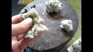 Processing Stinging Nettle fibres [upl. by Aisek889]