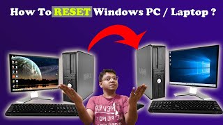 How To Do Factory Reset of Your Windows 10 11 PCLAPTOP  Soft Reset amp Hard Reset [upl. by Palladin8]